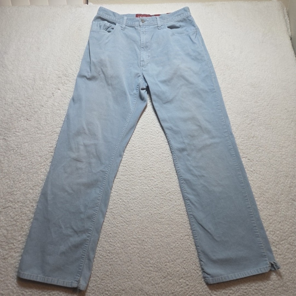Vintage Quiksilver QuikJean Corduroy Pants Mens 31x30 Blue‎ Baggy 90s Skate Y2K